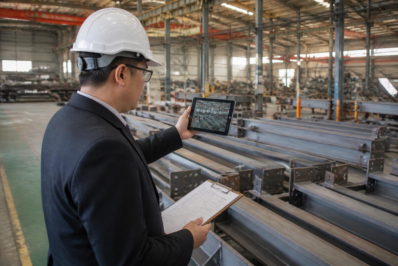 CGTA agent conducting supplier inspection at manufacturing facility